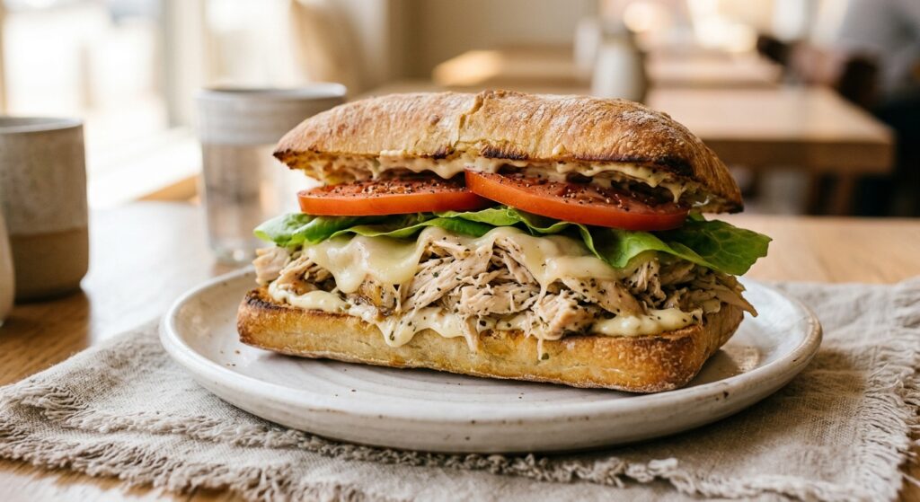 Rotisserie Chicken Sandwich with Garlic Aioli