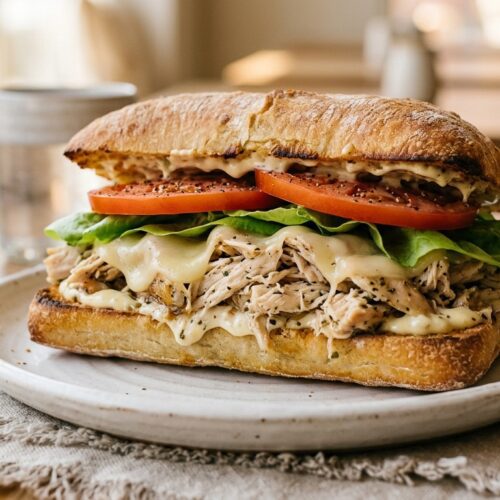 Rotisserie Chicken Sandwich with Garlic Aioli
