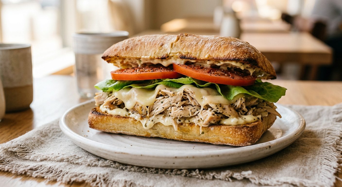 Rotisserie Chicken Sandwich with Garlic Aioli