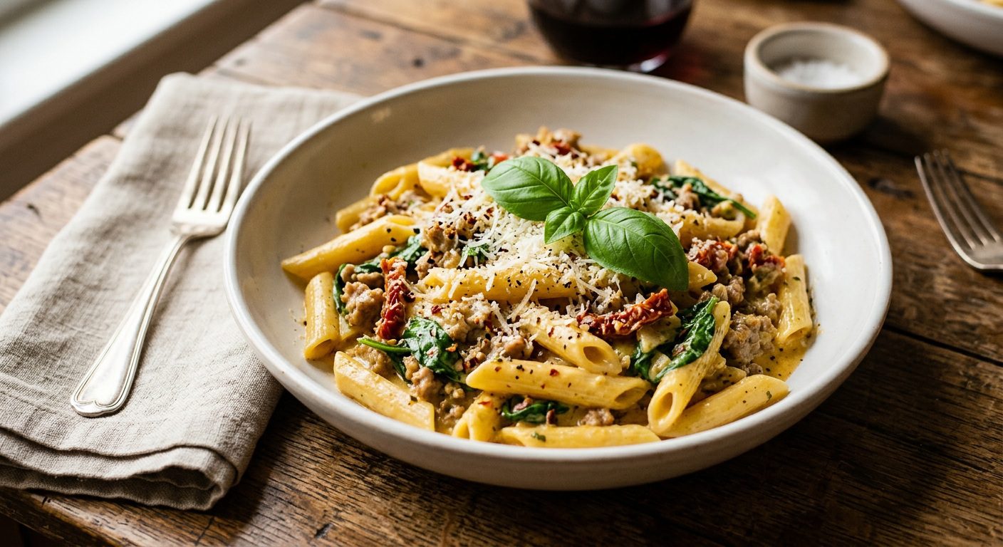 Tuscan Sausage Penne