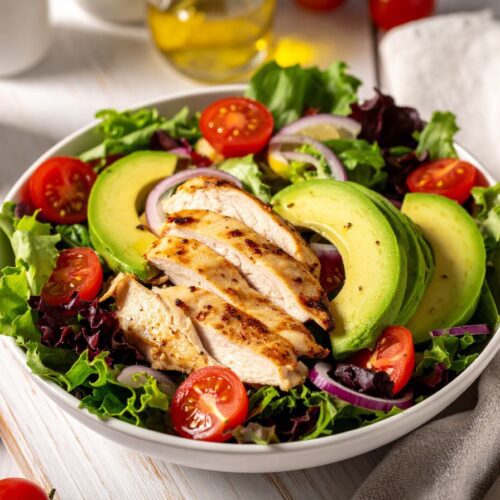 chicken and avocado salad