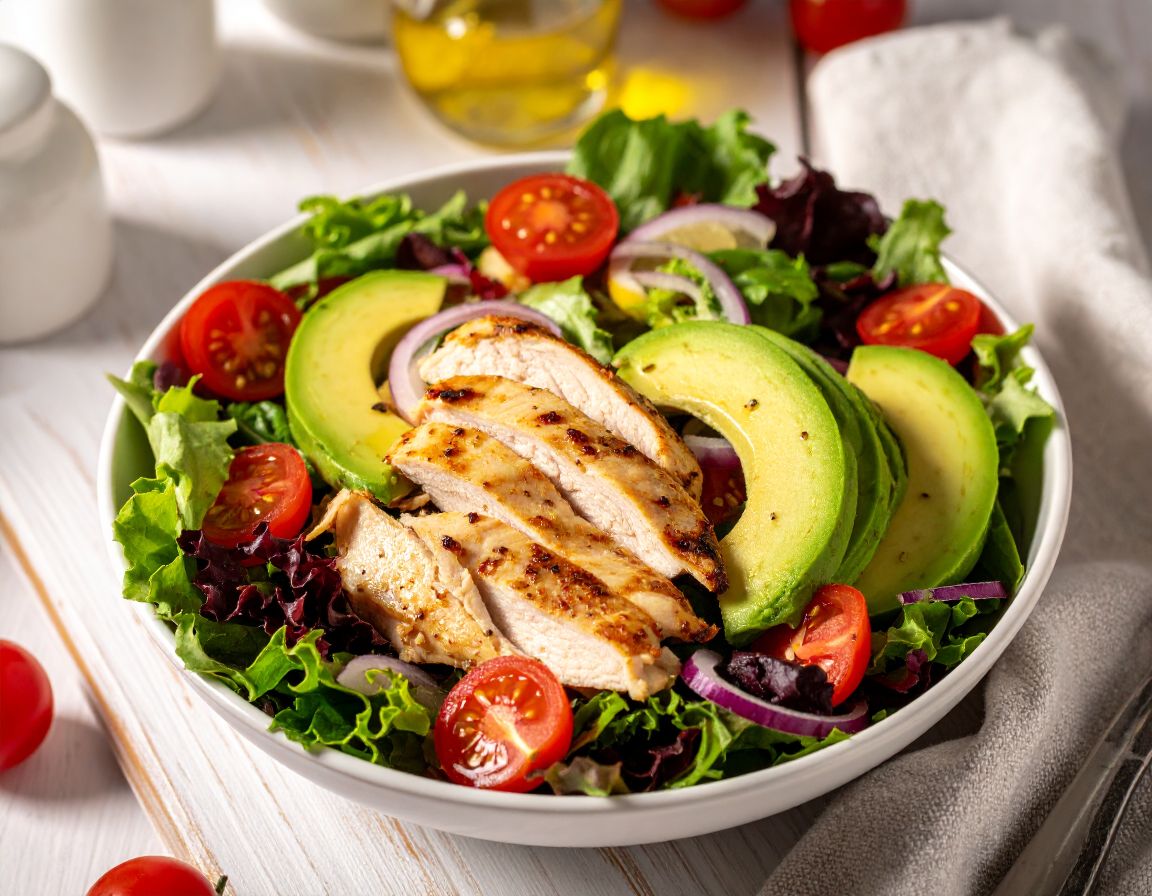 chicken and avocado salad