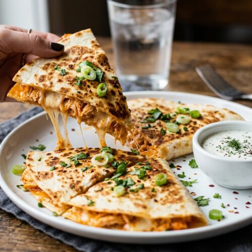 buffalo chicken quesadilla