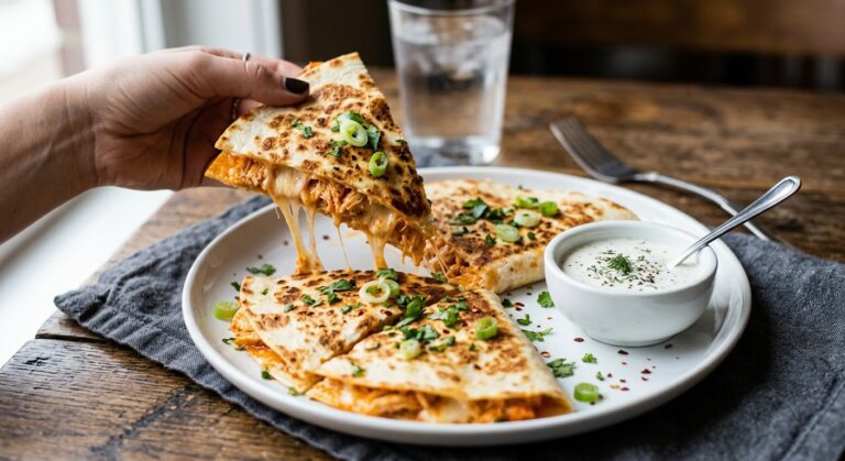 buffalo chicken quesadilla