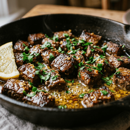 cowboy butter steak bites