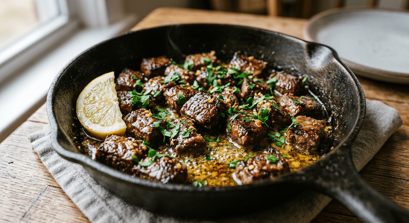 cowboy butter steak bites