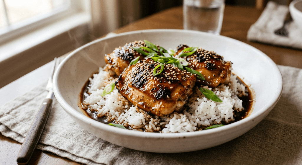 honey garlic chicken thighs