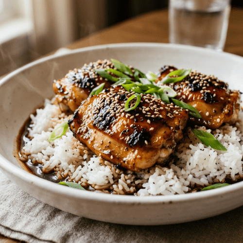 honey garlic chicken thighs