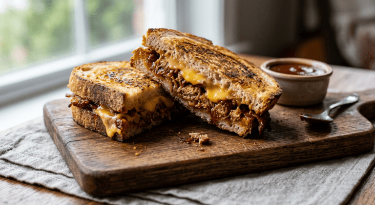pulled pork grilled cheese