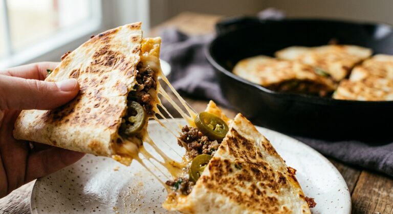 ground beef quesadilla