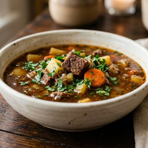 beef and vegetable soup