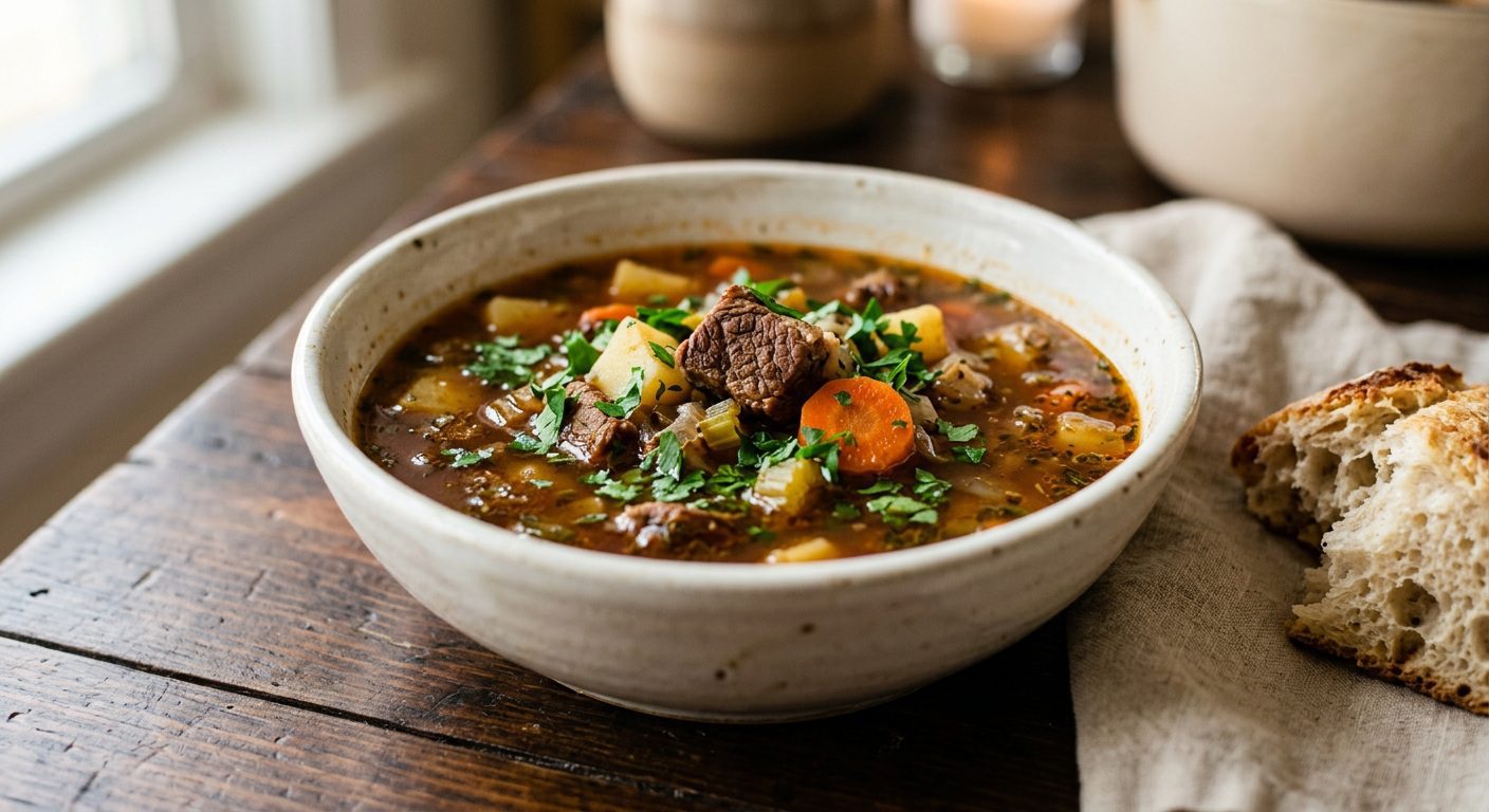 beef and vegetable soup