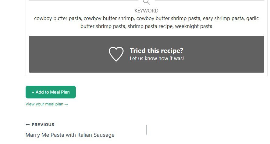 How to use the meal planner