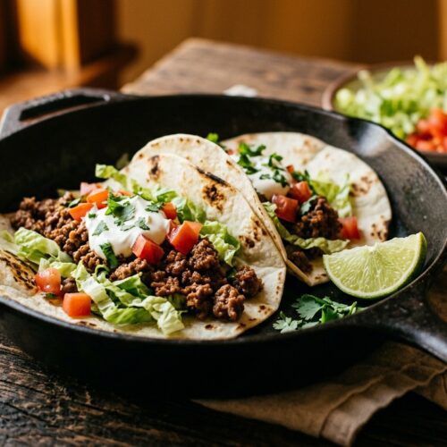Skillet Ground Beef Tacos