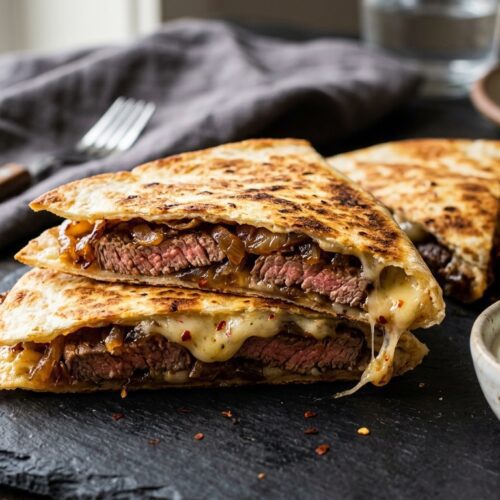 Steak and Onion Quesadilla