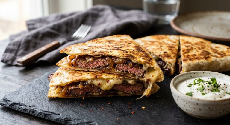 Steak and Onion Quesadilla