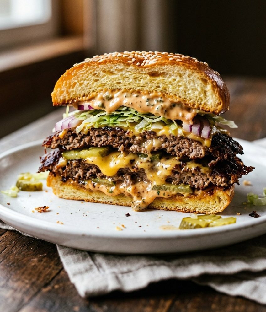 The ultimate smash burger