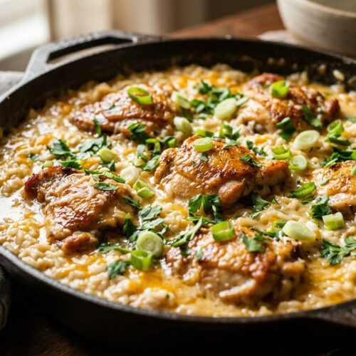 creamy smothered chicken and rice