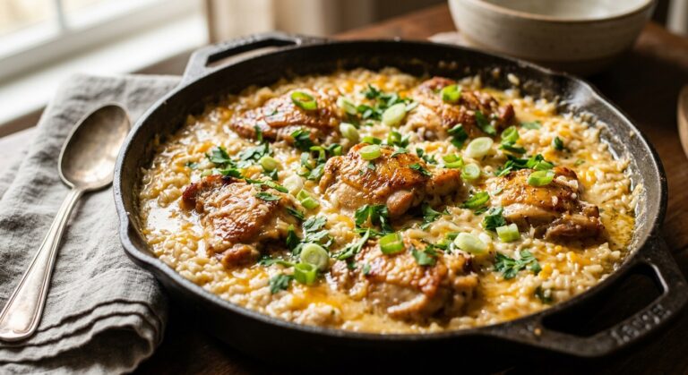 creamy smothered chicken and rice
