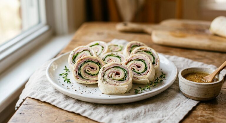 ham and Swiss pinwheels