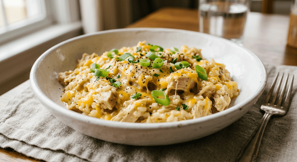 slow cooker chicken and rice casserole