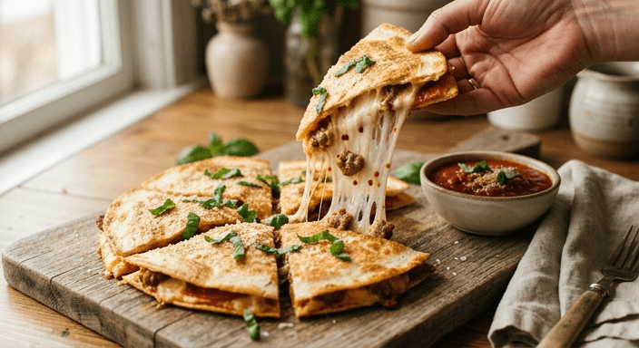 pizza quesadilla