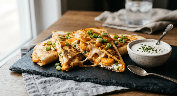 Buffalo Shrimp Quesadilla