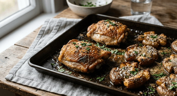 garlic parmesan chicken thighs