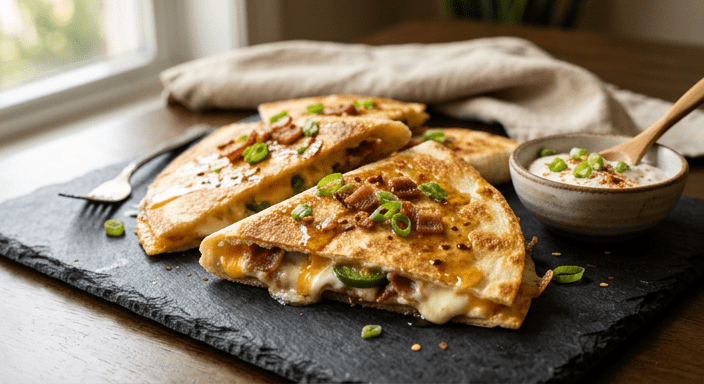 jalapeño popper quesadilla
