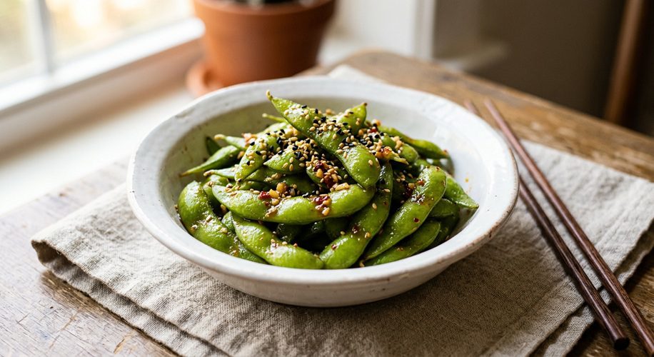 Chili Garlic Edamame