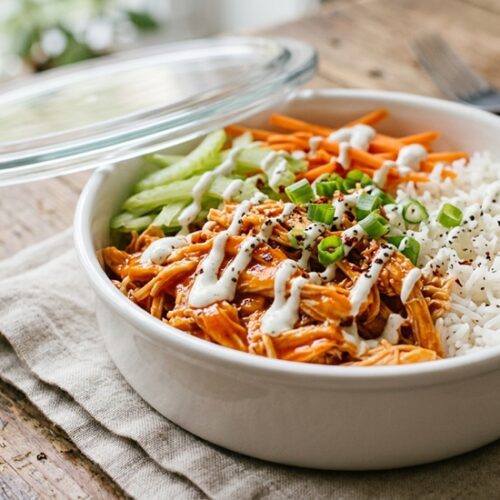 buffalo chicken meal prep bowls