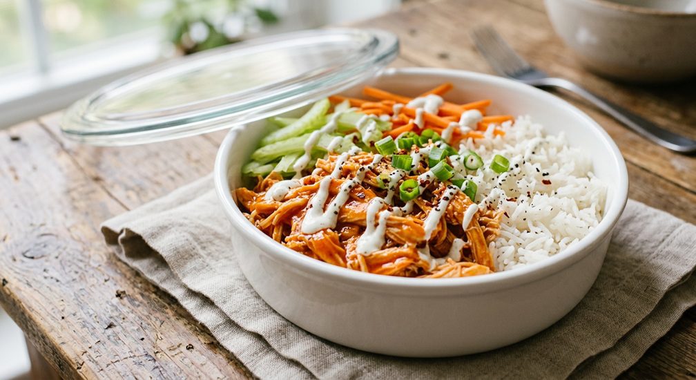 buffalo chicken meal prep bowls