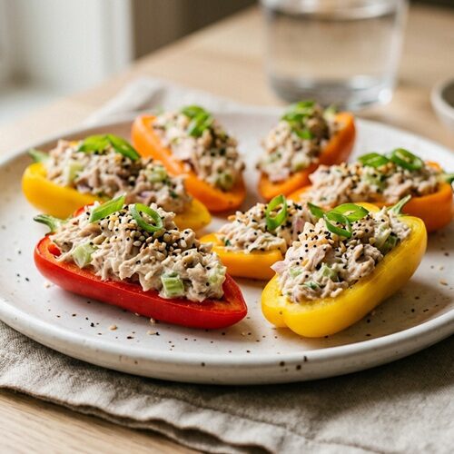 tuna salad stuffed mini peppers