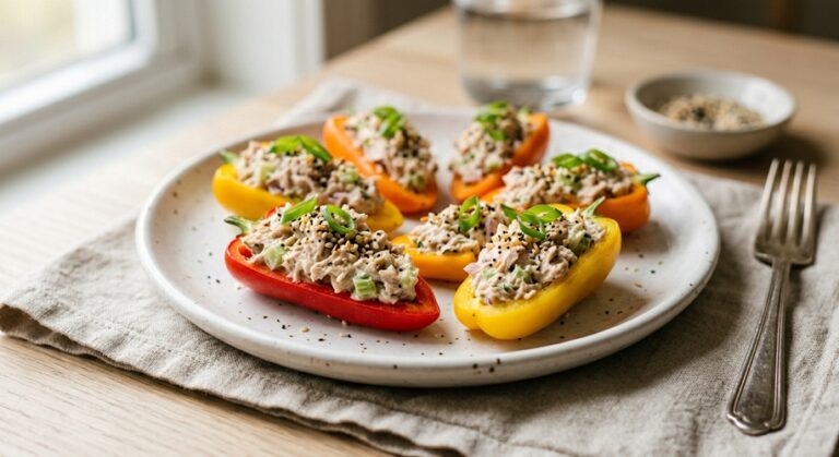 tuna salad stuffed mini peppers