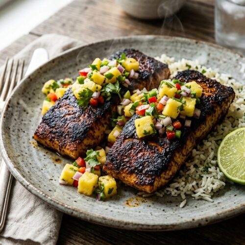 Blackened Mahi Mahi with Pineapple Salsa