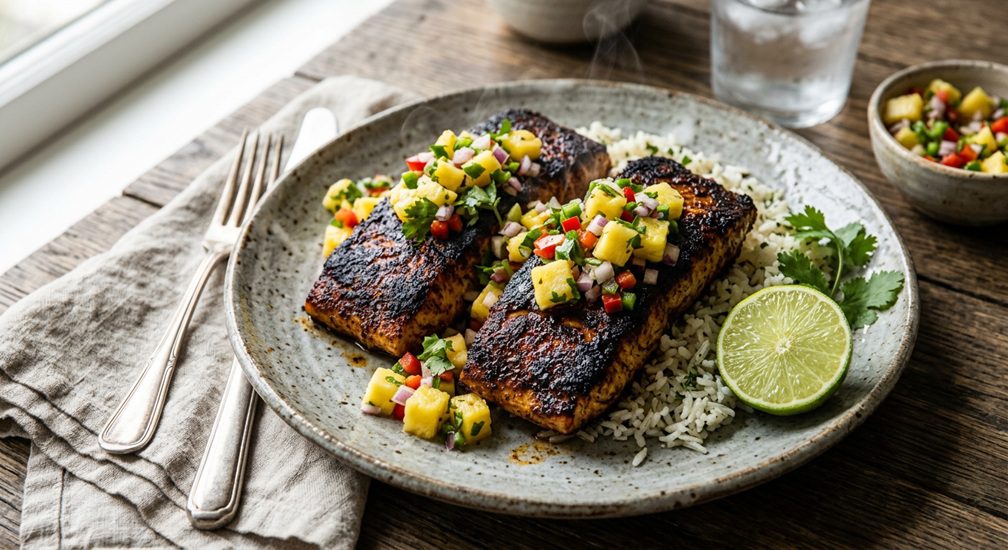 Blackened Mahi Mahi with Pineapple Salsa